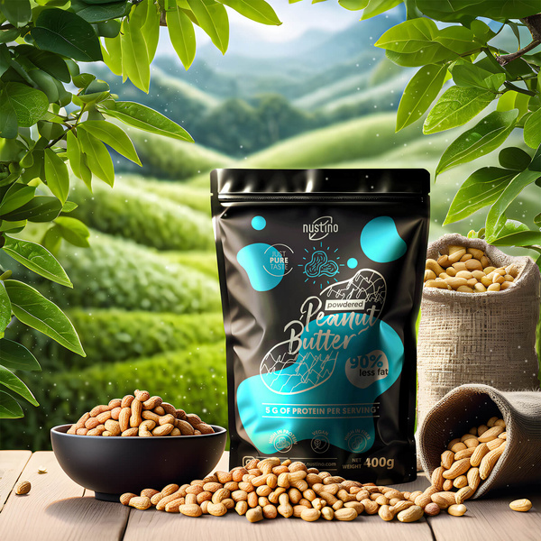 Nustino – Φυστικοβούτυρο σε σκόνη – Pure 400 γρ.