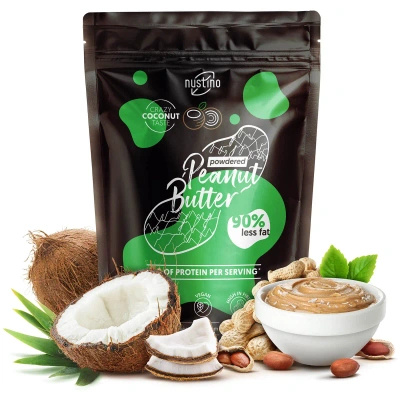 Nustino – Φυστικοβούτυρο σε σκόνη – Coconut (χωρίς προσθήκη ζάχαρη) 400 γρ.
