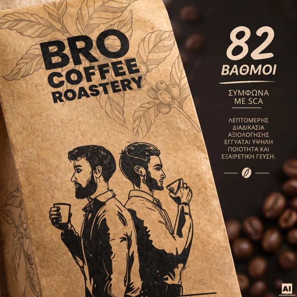 Bro Coffee Roastery – Καφές ολόκληρος Brazil Cerrado Premium 400 γρ
