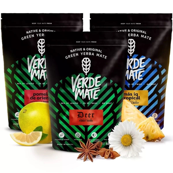 Σετ Yerba mate Verde Mate Green Mas IQ 3x500 1.5kg