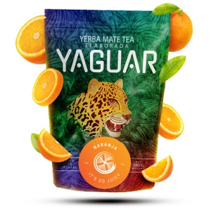 Σετ Yerba Mate Yaguar Naranja 500g + Yaguar Menta Limon 500g