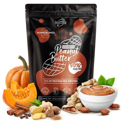 Nustino – Φυστικοβούτυρο σε σκόνη – Pumpkin Spice (χωρίς προσθήκη ζάχαρη) 400 γρ.