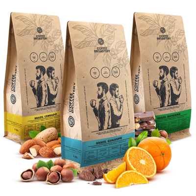 Σετ καφέ Bro Coffee Roastery Brazil Samba + Brazil Guaxupe + Brazil Cerrado 3x1kg (3kg)