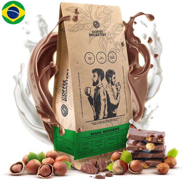 Coffee Broastery - Καφές ολόκληρος Brazil Mogiana Premium 1 κιλό
