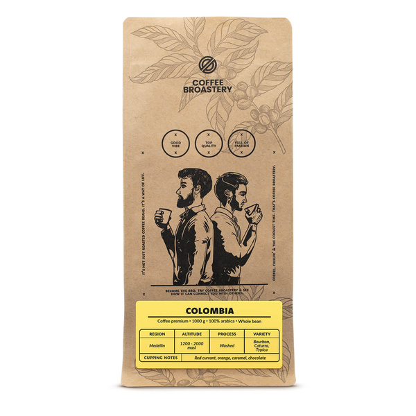 Bro Coffee Roastery - Καφές ολόκληρος Colombia Medellin Premium 1 κιλό