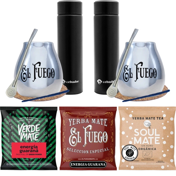 PREMIUM Σετ Thermos yerba Mate για ζευγάρια