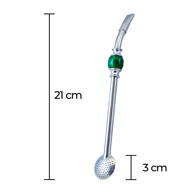 Bombilla Bomba Bomba με πράσινη πέτρα