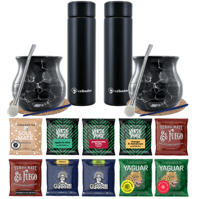 Σετ Yerba Mate Thermos Bombilla για δύο άτομα 500g