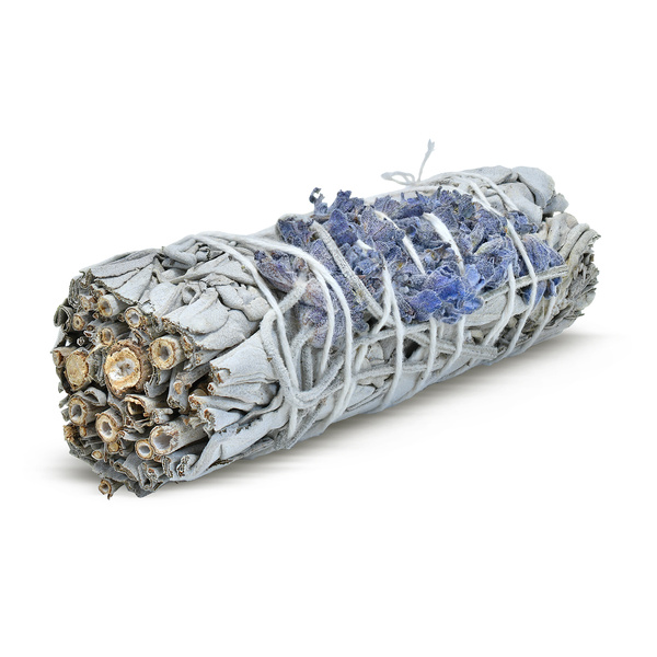 Σετ διαλογισμού: θυμίαμα λευκού φασκόμηλου + ροζ χαλαζίας