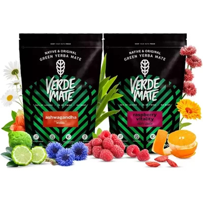 Yerba Verde Mate Ashwagandha Βατόμουρο 1kg