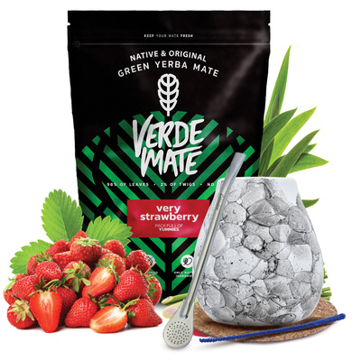 Σετ Yerba Mate Verde Mate 500γρ 0,5κιλά Καλαμπάς  + Bombilla