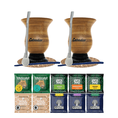 Σετ Yerba Mate 10x50g 2x Calabash + 2x Bombilla