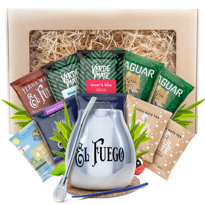 Σετ δώρου Yerba Mate 10x50γρ 500γρ Καλαμπάς + Bombilla