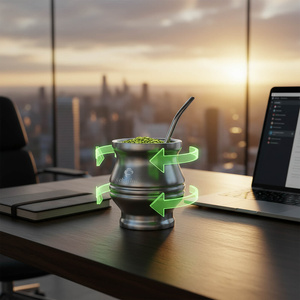 TermoColador – θερμική κούπα για yerba mate – 190 ml (ασημί)