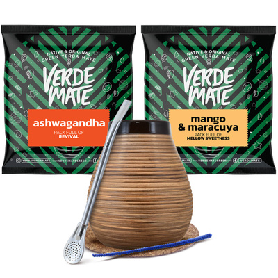 Yerba mate σετ Bombilla Calabash