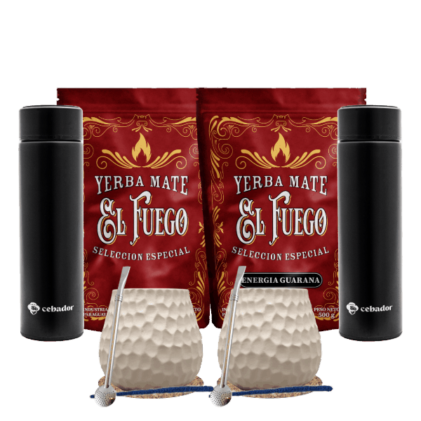 SET Yerba Mate αξεσουάρ για δύο θερμοφόρες