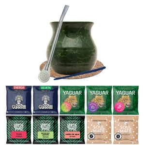 Σετ Mate Tea Verde Mate Green 500g Mate Gourd 10x50g