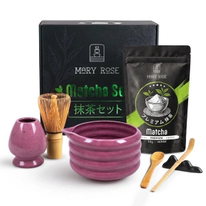 Σετ δώρου: ιαπωνικό premium matcha + matchawan + αξεσουάρ από μπαμπού