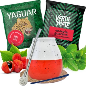Yerba mate σετ Calabash + Bombilla 2x50g