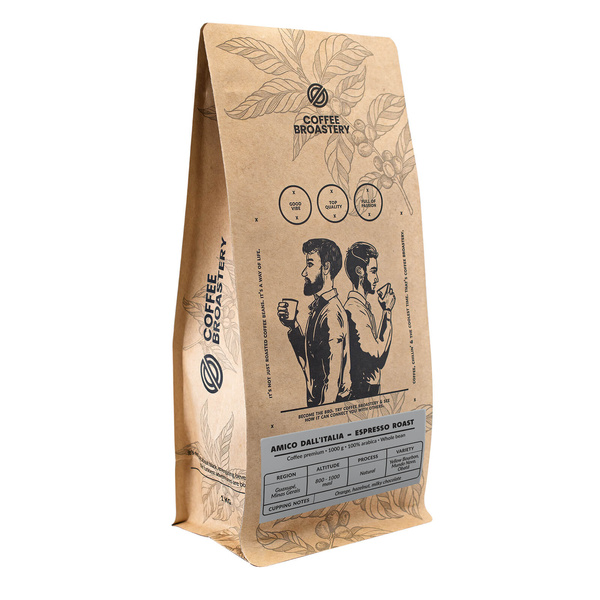 Bro Coffee Roastery - Kawa ziarnista Amico dall'Italia Espresso Roast 1 kg