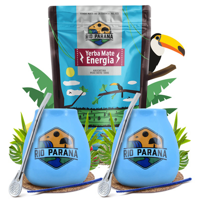 Yerba Mate Rio Parana Starter Set για δύο άτομα 500g