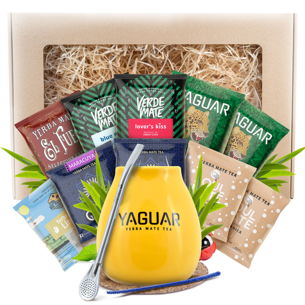 Σετ δώρου Yerba Mate 10x50γρ 500γρ Καλαμπάς + Bombilla