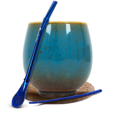 Σετ αξεσουάρ για yerba mate: Καλαμπάσα + Bombilla