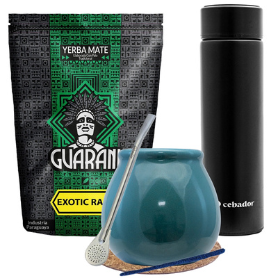 Σετ Yerba Mate Guarani Exotic 500g + Θερμός