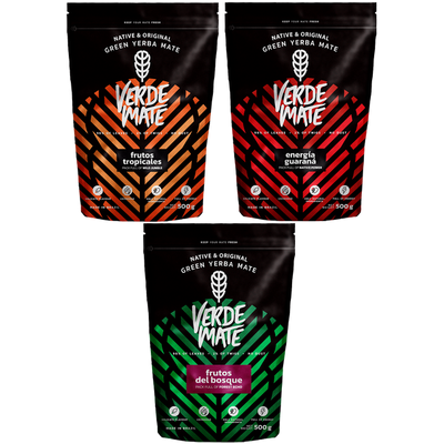 Yerba Verde Mate Green 3x500g various blends