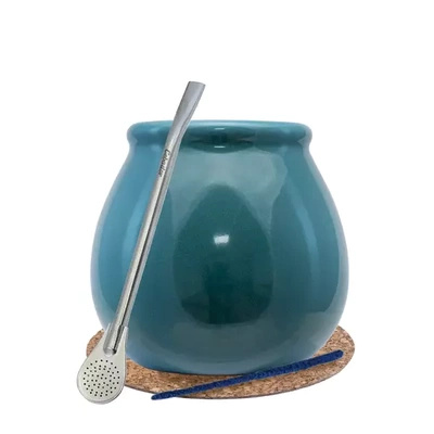 KIT για να ξεκινήσετε Yerba Mate LARGE CALABASH bombilla