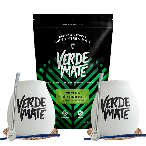 Σετ Yerba Mate Verde Mate Cactus de Juarez 500g