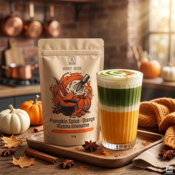 Mary Rose – Orange Matcha Alternative – Pumpkin Spice (σε σκόνη) 50 γρ