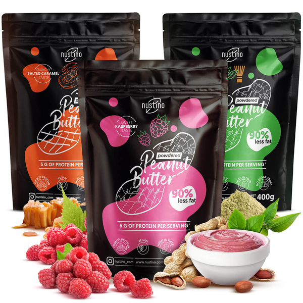Σετ 3x Σκόνη Φυστικοβούτυρου Nustino
