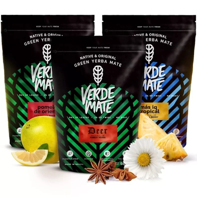 Σετ Yerba mate Verde Mate Green Mas IQ 3x500 1.5kg