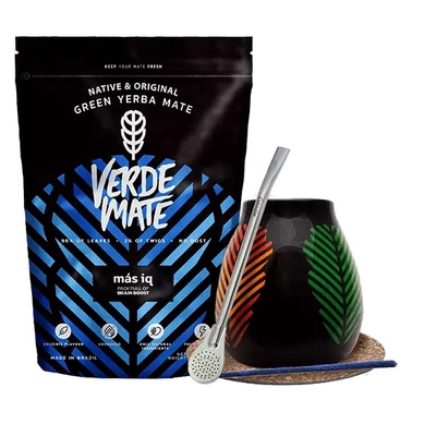 Starter set Bombilla Mate Cup + mate tea Verde