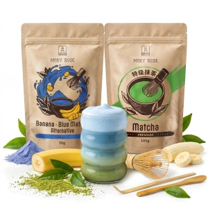 Σετ για χρωματιστό Matcha Latte: Matcha + Blue Matcha + αξεσουάρ