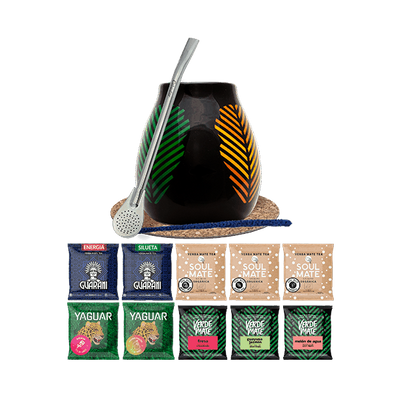 Σετ εκκίνησης τσάι mate Gourd Bombilla 10x50g 0,5kg
