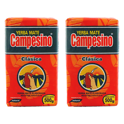 Σετ Yerba Mate 2x Campesino Classica Elaborada Con Palo 0,5kg