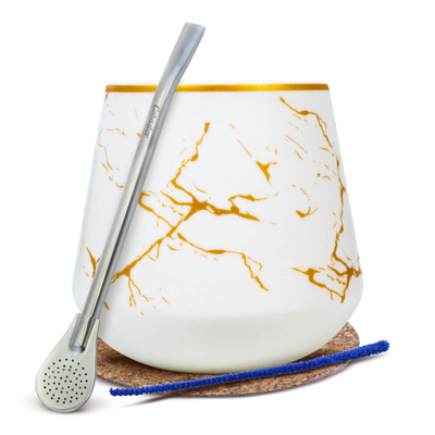 Σετ αξεσουάρ για yerba mate: Καλαμπάσα + Bombilla