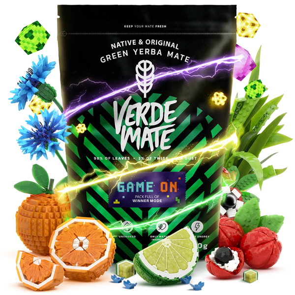 Verde Mate Green Game On 0,4 κιλά – γιέρμπα μάτε για παίκτες με γεύση ενεργειακού ποτού