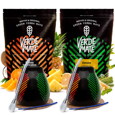 Σετ Yerba Mate Bombilla Mate Κύπελλο για δύο άτομα 1kg