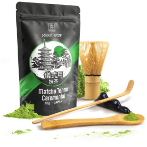 Τελετουργικό σετ παρασκευής τσαγιού matcha: ιαπωνική βιολογική matcha 30g + αξεσουάρ