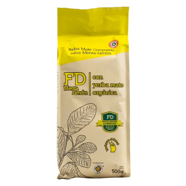 Fede Rico (FD) Menta Limon 0,5 kg 500 g - yerba mate με μέντα και λάιμ