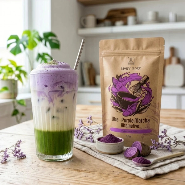 Σετ για χρωματιστό Matcha Latte: Matcha + Purple Matcha + αξεσουάρ
