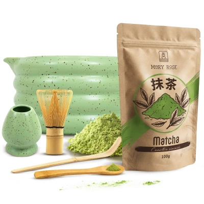 Σετ παρασκευής τσαγιού Matcha: matcha 100g + αξεσουάρ