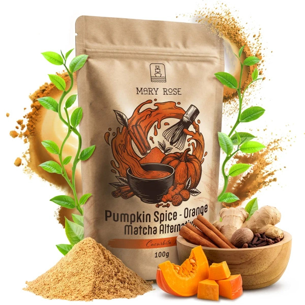 Mary Rose – Orange Matcha Alternative – Pumpkin Spiceυ (σε σκόνη) 100 γρ