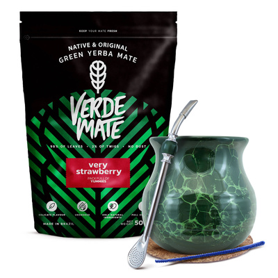 Σετ Yerba Mate Verde Mate 500g Calabash + Bombilla