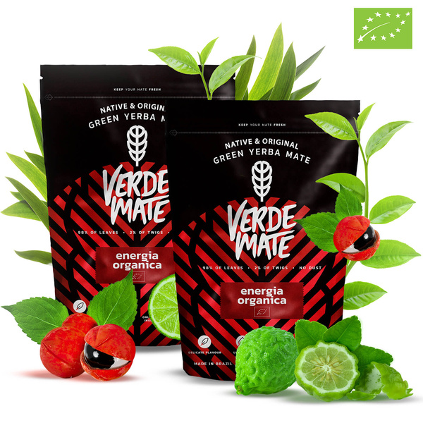 2x Yerba Mate Verde Mate Energia Organica 400γρ