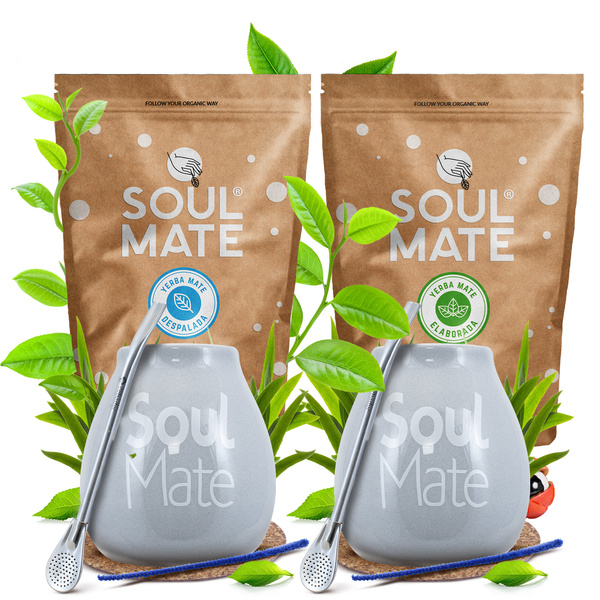 Σετ Yerba Mate Soul Mate Despalada 500g + Soul Mate Organica 500g