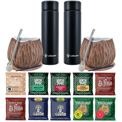 Σετ Yerba Mate Thermos Bombilla για δύο άτομα 500g